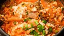 Korean Soondubu Jjigae with Kimchi (Beef, Pork, or Vegan)