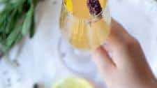 Lavender Lemonade Champagne Cocktails