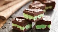 Layered Mint Chocolate Fudge