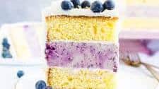 Lemon Blueberry Cheesecake Layer Cake