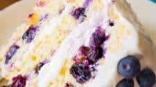 Lemon Blueberry Layer Cake