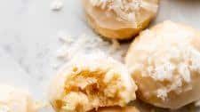 Lemon Coconut Drop Shortbread Cookies