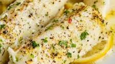 Lemon Garlic Butter Baked Cod