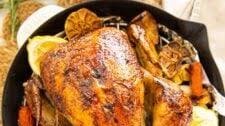 Lemon Garlic Butter Roast Chicken