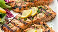 Lemon Garlic Herb Grilled Salmon