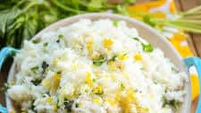 Lemon Garlic Herb Rice