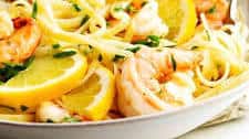 Lemon Garlic Shrimp Pasta