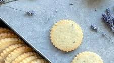 Lemon Lavender Shortbread Cookies