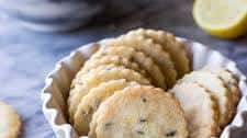 Lemon Lavender Shortbread Cookies