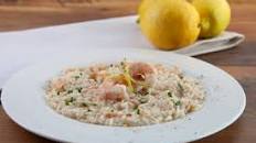 Lemon and shrimp risotto