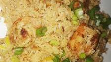 Lemon prawn rice