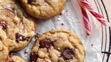 Loaded Candy Cane Chocolate Chip Cookies