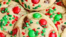 M&M Christmas Cookies