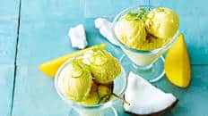 Mango and coconut sorbet