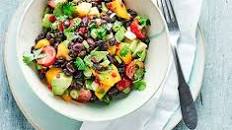 Mango salad with avocado and black beans