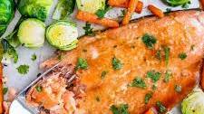 Maple Glazed Salmon and Vegetables