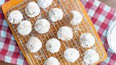 Maple Pecan Snowball Cookies