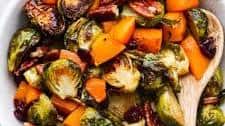 Maple Roasted Brussel Spouts and Butternut Squash