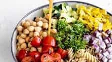 Mediterranean Chickpea Pasta Salad