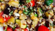 Mediterranean Quinoa Salad with Roasted Summer Vegetables