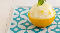 Meyer Lemon and Basil Sorbet