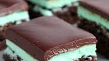 Mint Brownies with Chocolate Ganache