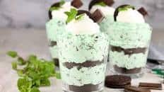 Mint Chocolate Chip No Bake Cheesecake