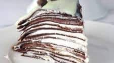 Mint Chocolate Crepe Cake