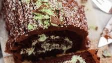 Mint Chocolate Yule Log!