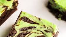 Mint Cream Cheese Brownies