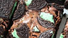 Mint Oreo Brownies