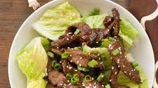 Mongolian Beef Salad with Ginger Vinaigrette