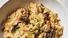 Mushroom Risotto With Peas