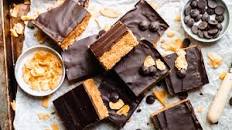 No-Bake Chocolate, Peanut Butter, Corn Flake Bars