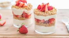 No Bake Strawberry Cheesecake Parfaits