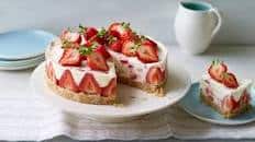No-bake strawberry cheesecake