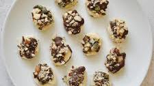 Nutty Chocolate Frozen Banana Bites