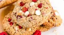 Oatmeal Raspberry White Chocolate Cookies