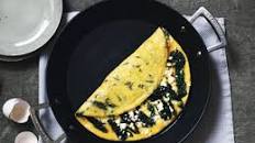 Omelette with spinach and feta