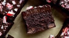 One Bowl Peppermint Brownies