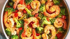 One-Pot Garlicky Shrimp & Broccoli