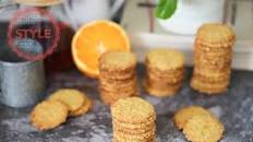 Orange Oat Cookies