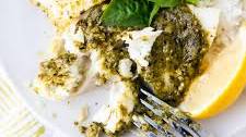 Oven Baked Fish with Pesto