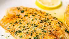 Pan-Seared Tilapia with Lemon Butter Sauce