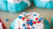 Patriotic Cake Mix Jello Cookies