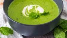 Pea and mint soup