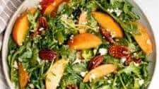 Peach Arugula Salad