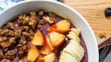 Peach Blueberry Smoothie Bowl