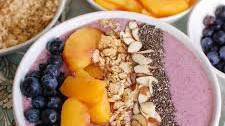 Peach Blueberry Smoothie Bowl