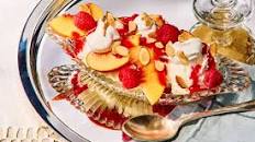 Peach Melba Sundae